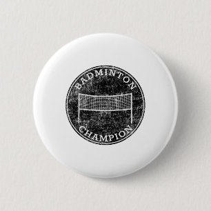 Badminton Champion Competitieve Familie Achtertuin Ronde Button 5,7 Cm
