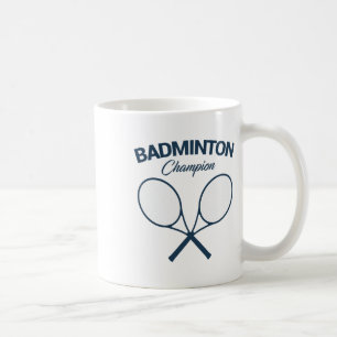 Badminton Champion I Racket I Shuttle I Badminton Koffiemok