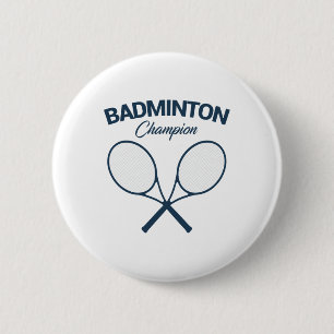 Badminton Champion I Racket I Shuttle I Badminton Ronde Button 5,7 Cm