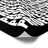 Badminton Champion Shuttle Racket Smash Toernooi Poster (Hoek)