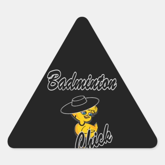 Badminton Chick #4 Sticker (Voorkant)