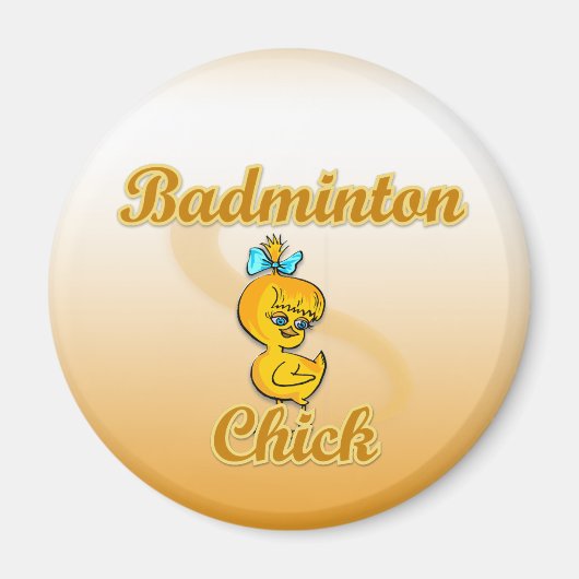Badminton Chick Magneet (Voorkant)