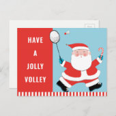 Badminton Christmas Feestdagenkaart (Voorkant / Achterkant)