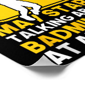Badminton citaat kan beginnen over badminton te pr poster (Hoek)