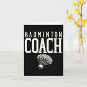 Badminton Coach Badminton Player Shuttle Kaart (Gele Bloem)