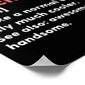 Badminton Coach Definitie Grappig Trainer Cadeau Poster (Hoek)