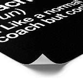 Badminton Coach Definitie Sport Grappige Trainer I Poster (Hoek)