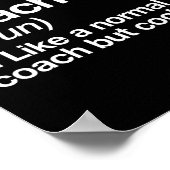 Badminton coach definitie sport grappige trainer i poster (Hoek)