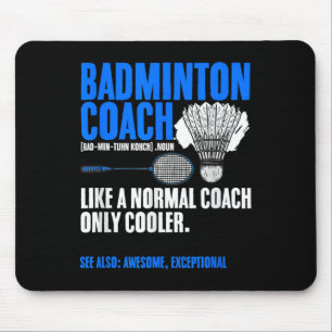 Badminton Coach Racket Shuttle Hobby Badminton Pla Muismat