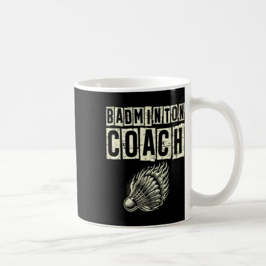 Badminton Coach Shuttle Racket Koffiemok (Rechts)