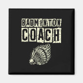 Badminton Coach Shuttle Racket  Magneet (Voorkant)