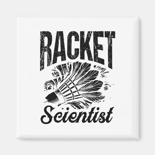 Badminton Coach Shuttle Racket Magneet (Voorkant)