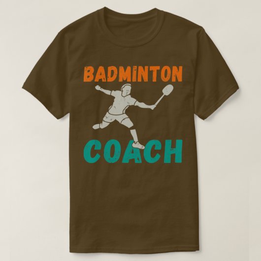 Badminton Coach T-shirt (Design voorkant)