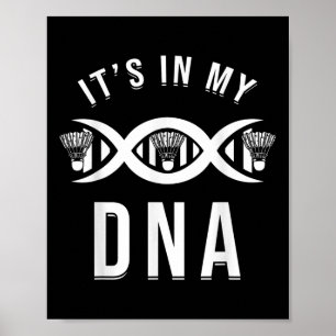 Badminton Coach Team Badminton Speler Poster