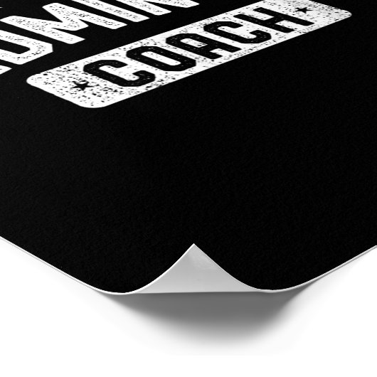 Badminton Coach Vintage Badminton  Poster (Hoek)