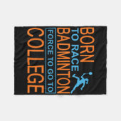 Badminton College Kleding Shuttle Fleece Deken (Voorkant (Horizontaal))