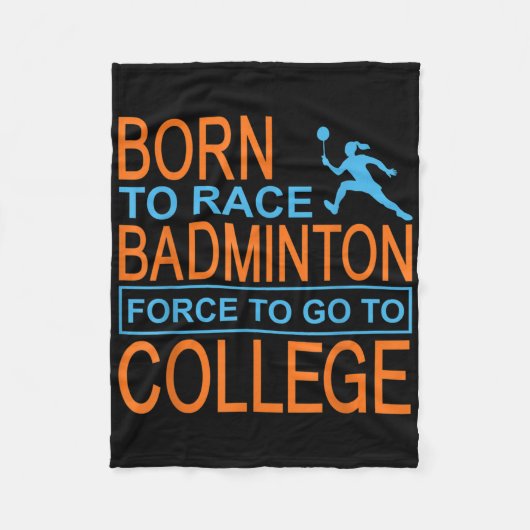 Badminton College Kleding Shuttle Fleece Deken (Voorkant)