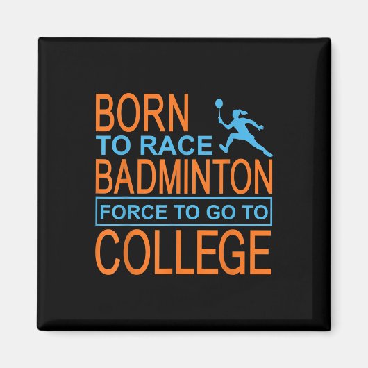 Badminton College Kleding Shuttle Magneet (Voorkant)