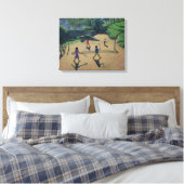 Badminton Coonoor India Canvas Afdruk (Insitu (Slaapkamer))