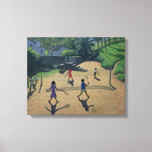 Badminton Coonoor India Canvas Afdruk (Voorkant)
