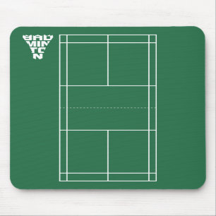 Badminton Court Mousepad Muismat