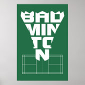 Badminton Court Poster 2 (Voorkant)