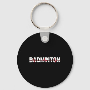 Badminton Court Racket - Racquet Shuttle Ekg Heart Sleutelhanger