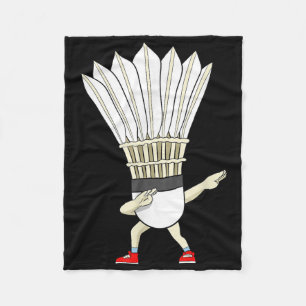 Badminton Dabbing Shuttle Birdie Jongen Badminton Fleece Deken