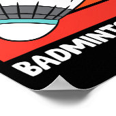 Badminton Dad Funny Badminton Vader Poster (Hoek)