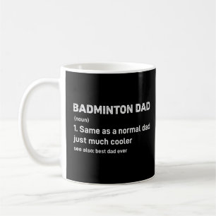 Badminton Dad Funny Definition Koffiemok