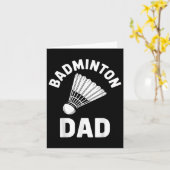 Badminton Dad Shuttle Funny Badminton Kaart (Gele Bloem)