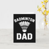 Badminton Dad Shuttle Funny Badminton Kaart (Gele Bloem)