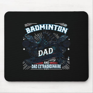 Badminton Dad Shuttle Legend Grappig Sportontwerp Muismat