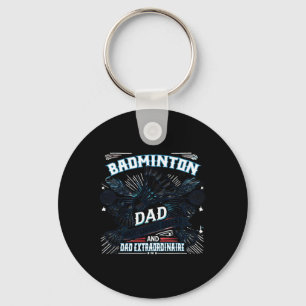 Badminton Dad Shuttle Legend Grappig Sportontwerp Sleutelhanger