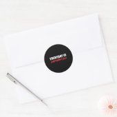 Badminton Dag Gezonde Levensstijl Ronde Sticker (Envelop)