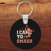 Badminton dat ik heb gekropen sleutelhanger (Voorkant)