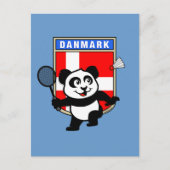 Badminton Denmark Panda Briefkaart (Voorkant)
