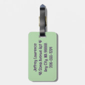 Badminton Design Bagagelabels (Achterkant verticaal)