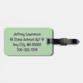 Badminton Design Bagagelabels (Achterkant horizontaal)