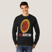 Badminton Devil Badminton Player Shuttlecock Sport T-shirt (Voorkant volledig)