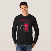 Badminton Devil Badminton Player Shuttlecock Sport T-shirt (Voorkant volledig)