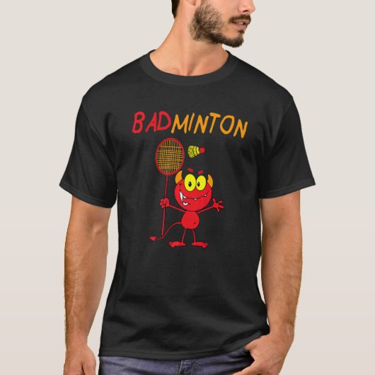 Badminton Devil Player T-shirt (Voorkant)