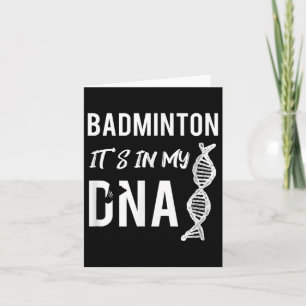 Badminton DNA Voor De Badmintonspeler Kaart