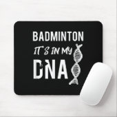 Badminton DNA voor de badmintonspeler Muismat (Met muis)