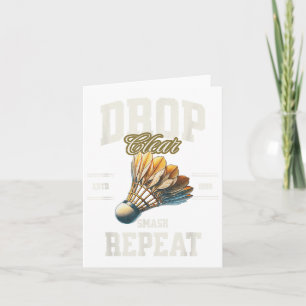 Badminton Drop Clear Smash Repeat Shuttle Kaart