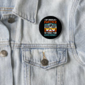 Badminton dubbelpartner vindt me geweldig ronde button 5,7 cm (In situ)