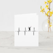 Badminton ECG Heartbeat Shuttle Pulsfrequentie 1 Kaart (Gele Bloem)