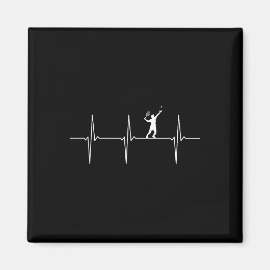 Badminton ECG Heartbeat Shuttle Pulsfrequentie Magneet (Voorkant)