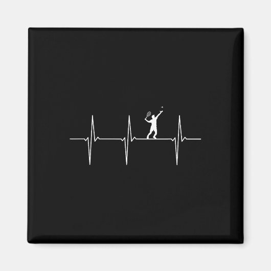 Badminton ECG Heartbeat Shuttle Pulsfrequentie Magneet (Voorkant)