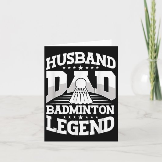 Badminton, echtgenoot vader Badminton Legend Shutt Kaart (Voorkant)